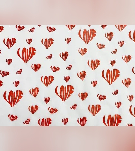 נייר עיתון דגם לבבות 40*30 (25 יח')