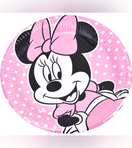 צלחות נייר 23 סמ 8 יח' - מיני מאוס קלאסי