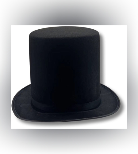 כובע קוסם גבוה איכותי 20 סמ שחור