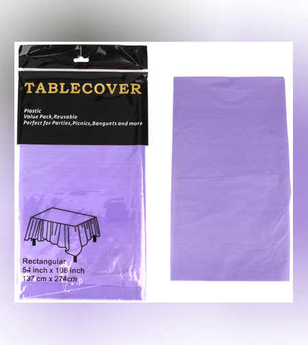 מפת שולחן ניילון 137*274 סגול