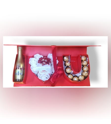 מארז I LOVE U אדום