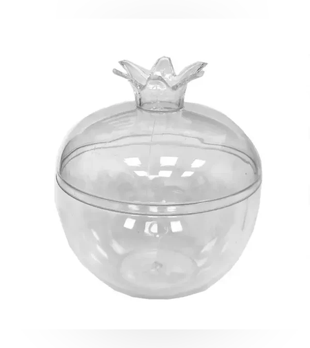 חב' 6 כלי פלסטיק בצורת רימון ק.5.8 ג.6.5 ס