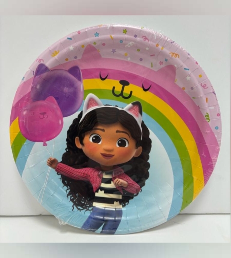 מארז צלחות חד פעמי בית הבובות של גבי