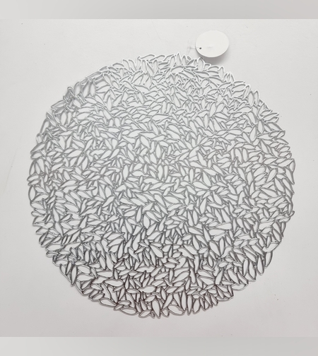 פלייסמט עגול כסוף