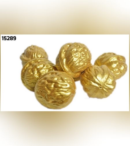 אגוזים צבע זהב* 12 יח