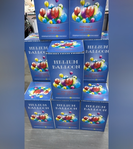 מיכל הליום לניפוח עד 50 בלונים