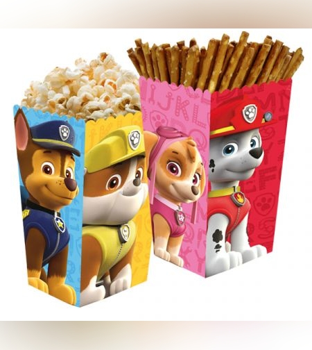 קופסאות פופקורן וחטיפים 6יח-מפרץ ההרפתקאות