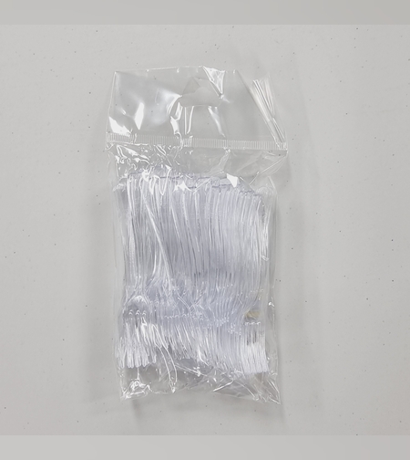 מיני מזלג שקוף (50יח') חגיגית