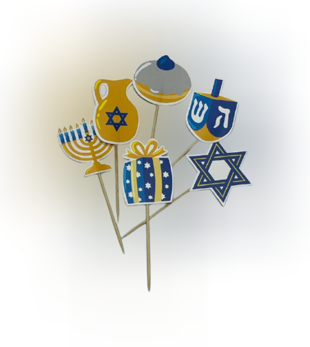 קישוטים לעוגה קיסם גבוה