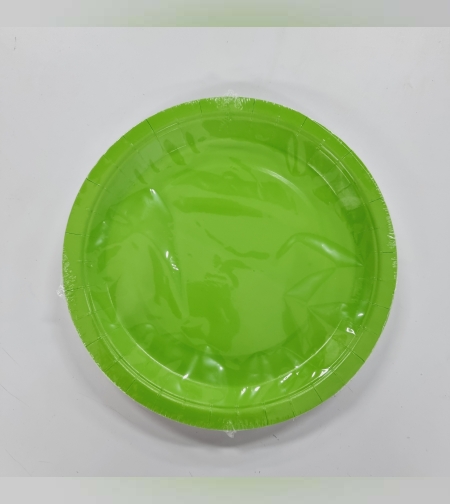 צלחת נייר 9' (10יח') ירוק