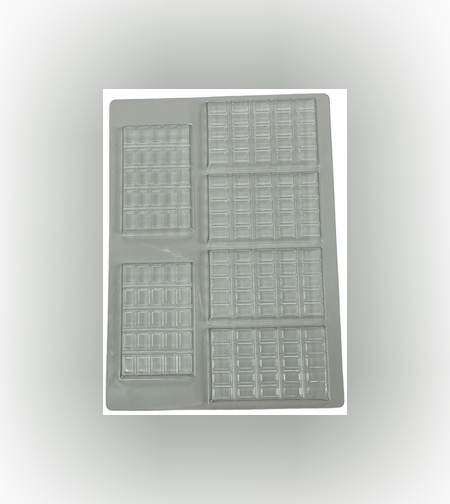 001R - תבנית פלסטיק טבלת שוקולד