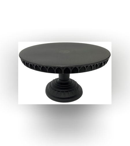 סטנד פלסטי לעוגה - שחור