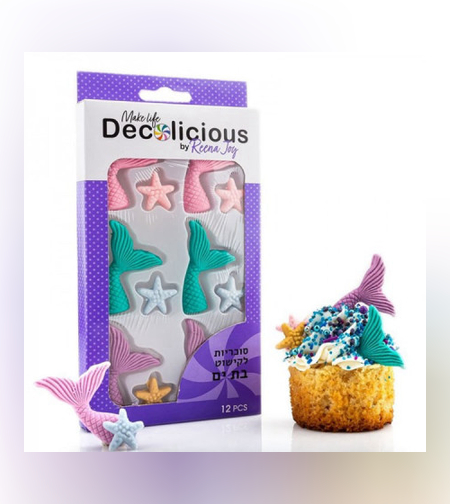סוכריות לקישוט סט בת הים