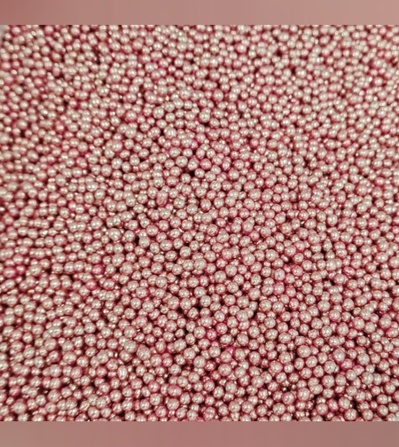 פנינים - ורוד בהיר מטאלי 3 מ'מ 30 גר'