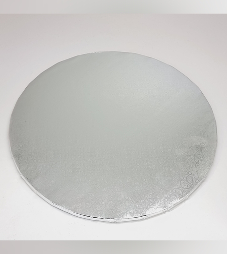 תחתית לעוגה עגולה כסף 1 ס'מ קוטר 29 ס'מ, 116B