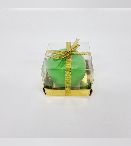 נר בצורת תפוח ר. 5.5 ג.4.5 ס