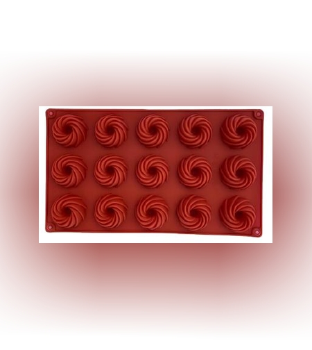 094X - תבנית סיליקון 15 שקעים סברינה