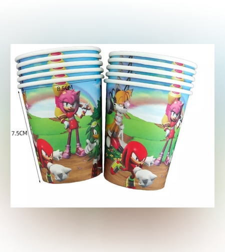 סוניק - כוסות נייר / 10 יח