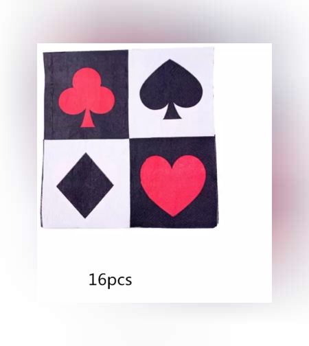 פוקר - מפיות נייר / 16 יח