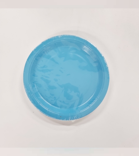 צלחת נייר 7' (10יח') תכלת