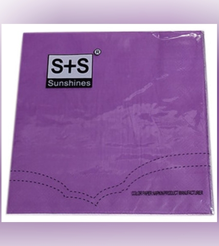 מפיות נייר צבע אחיד - סגול (20יח')