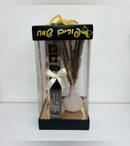 משלוח מנות מארז פורים שמח עציץ