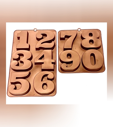 053D- תבנית סיליקון ספרות עומדות גובה 8.5סמ