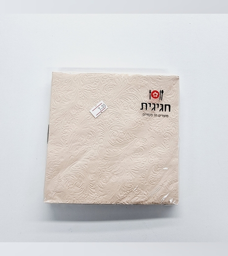 מפיות מובלטת ורוד וינטג' (15 יח')