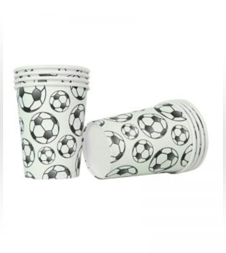 כוסות נייר ארוז 8 יח' סט כדורגל