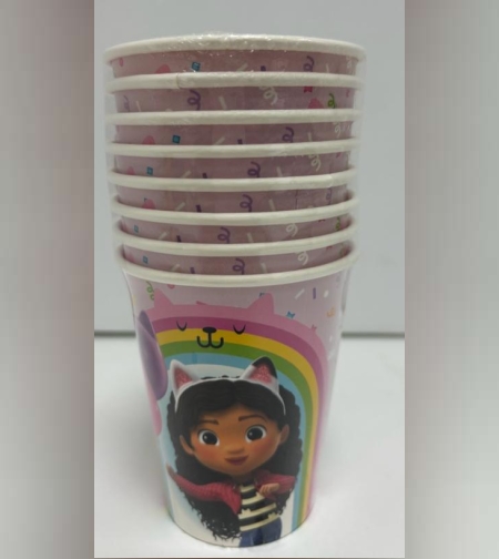 מארז כוסות חד פעמי בית הבובות של גבי