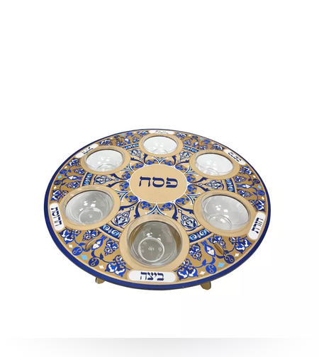 קערת סדר מקרטון על סטנד + קעריות פלסטיק