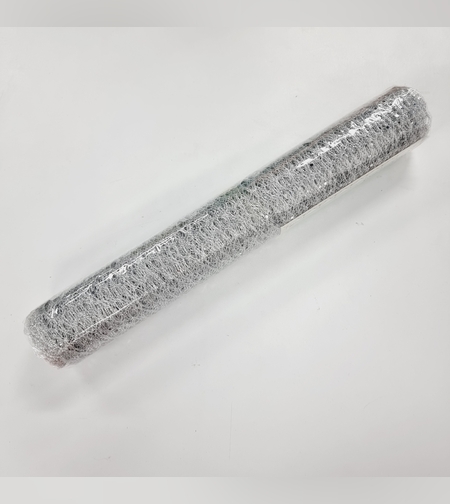 רנר אורגנזה כסף מבריק דגם רשת חדש- כ 3 יארד* 36 ס'מ