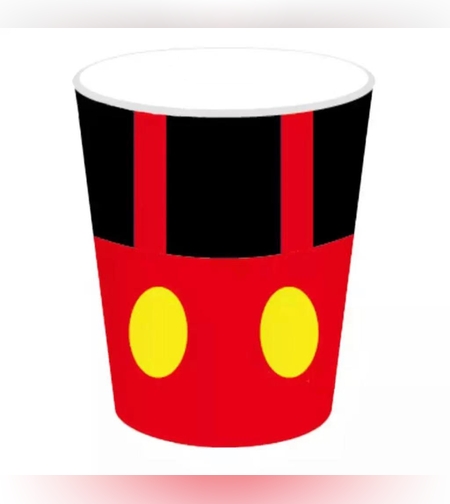 עכבר סט מיקי מאוס - כוסות נייר / 8 יח