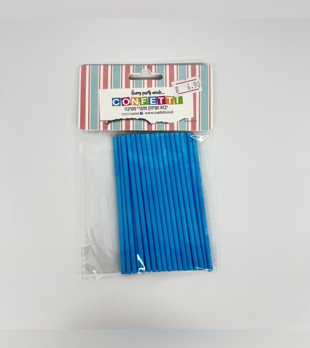 מקל סוכריה כחול 30 יח'