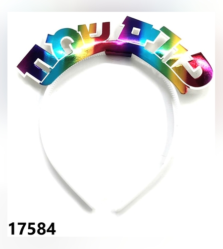 כתר פורים שמח צבעוני - 6 יח'