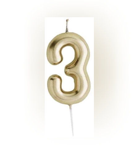 נר מספר זהב מבריק , ספרה 3