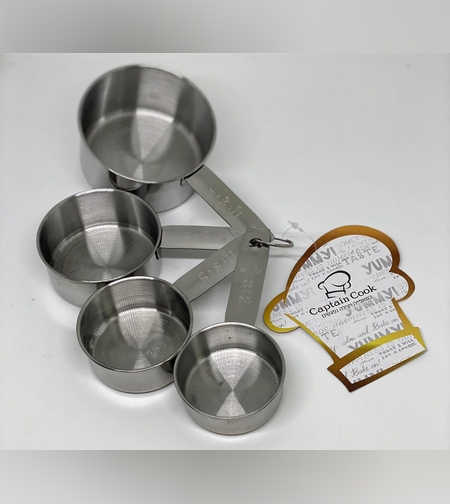 091C - כוסות מידה נירוסטה 1ררו60/80/125/250