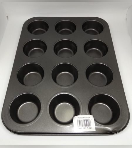 174G - תבנית 12 שקעים מאפינס קוטר 07מ