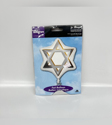 בלון מיילר 18 צורות - מגן דוד כסוף