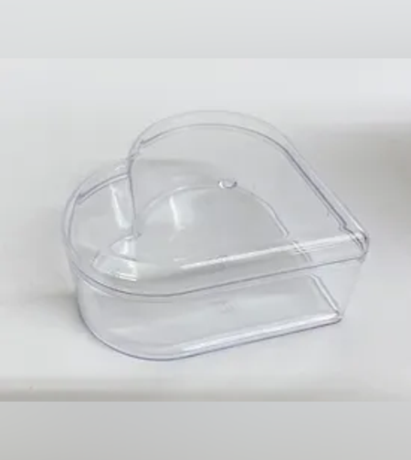 לב גדול פלסטיק לקינוח