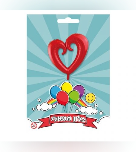 בלון מיילר 36 לב חלול - אדום (C)