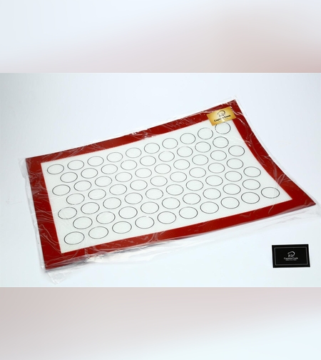 040a - משטח סיליקון לאפייה למקרון 30*42 0'מ קוטר 4