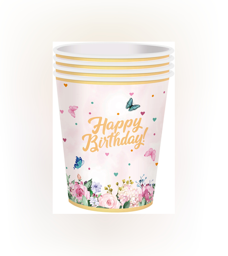 כוסות נייר פרפרים (10 יח׳)