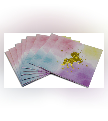 מפיות חד קרן זהב 20 יח'