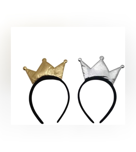 קשת מלך בד מבריק זהב/ כסף