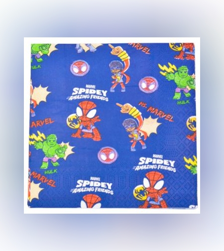 מפיות נייר מרובעות 2 שכ 20 יח-ספיידי