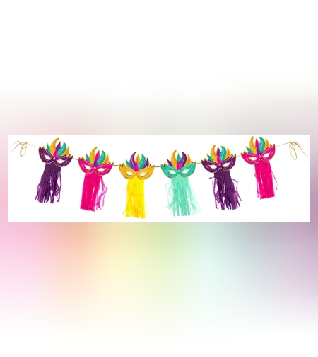 ‏ שרשרת אותיות פורים שמח עם פרנזים זהב