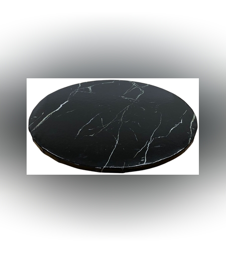 תחתית לעוגה שיש שחור עיגול 1 ס'מ 25*25, 116ACH
