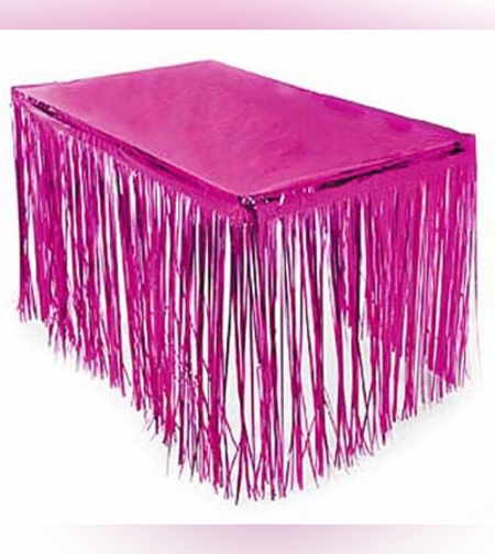 חצאית שולחן מטאלי פרנזים 75*275 ורוד