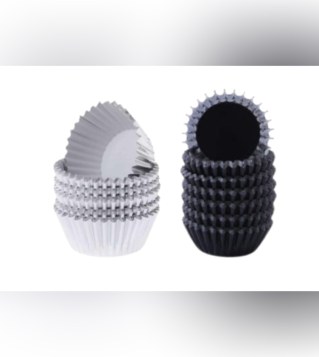 מנג'ט מטאלי צבע שחור/ כסף 50 יח' מידה PVC 6